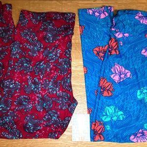 NEW Lularoe TC Tropical Fish & Ocean Floral Print